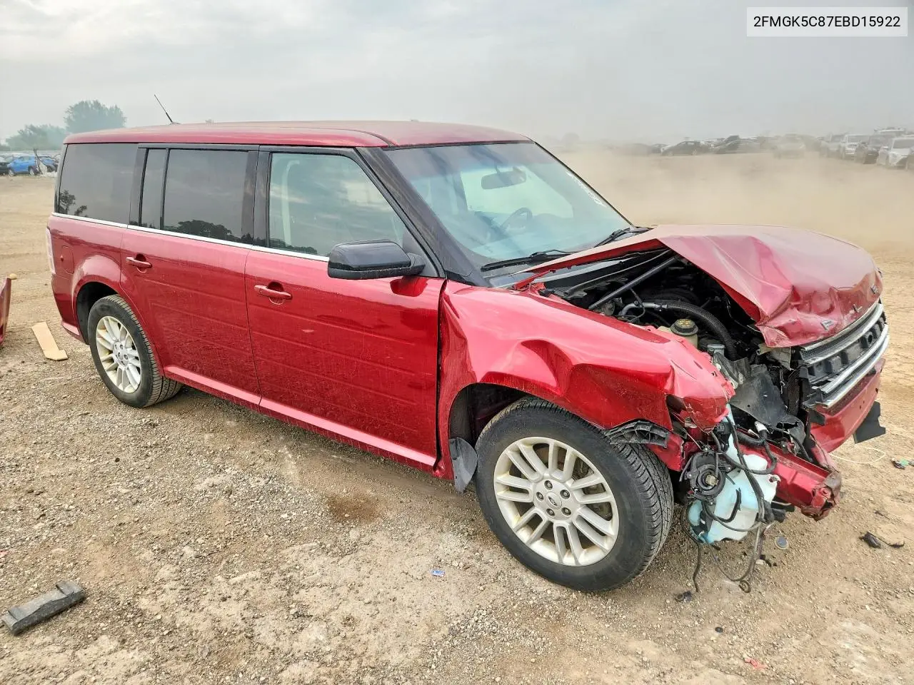 2014 Ford Flex Sel VIN: 2FMGK5C87EBD15922 Lot: 61672756