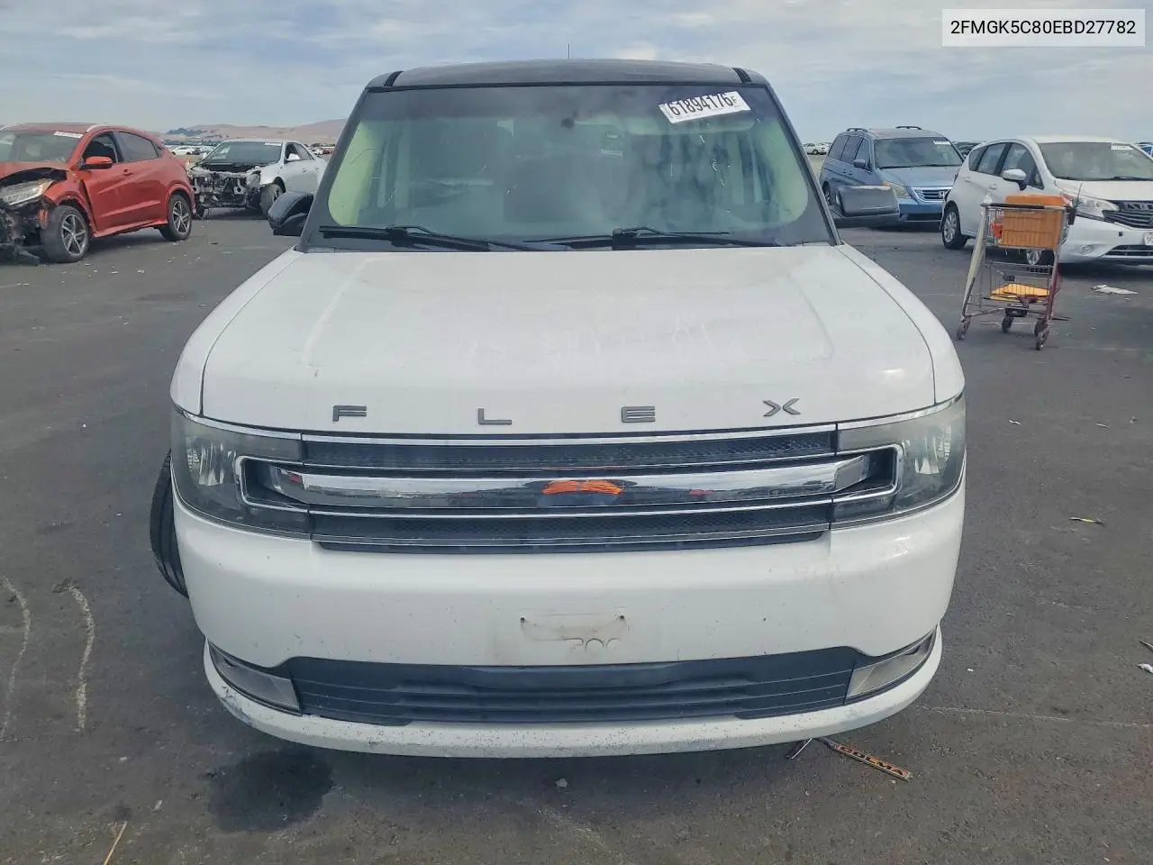 2014 Ford Flex Sel VIN: 2FMGK5C80EBD27782 Lot: 61894176