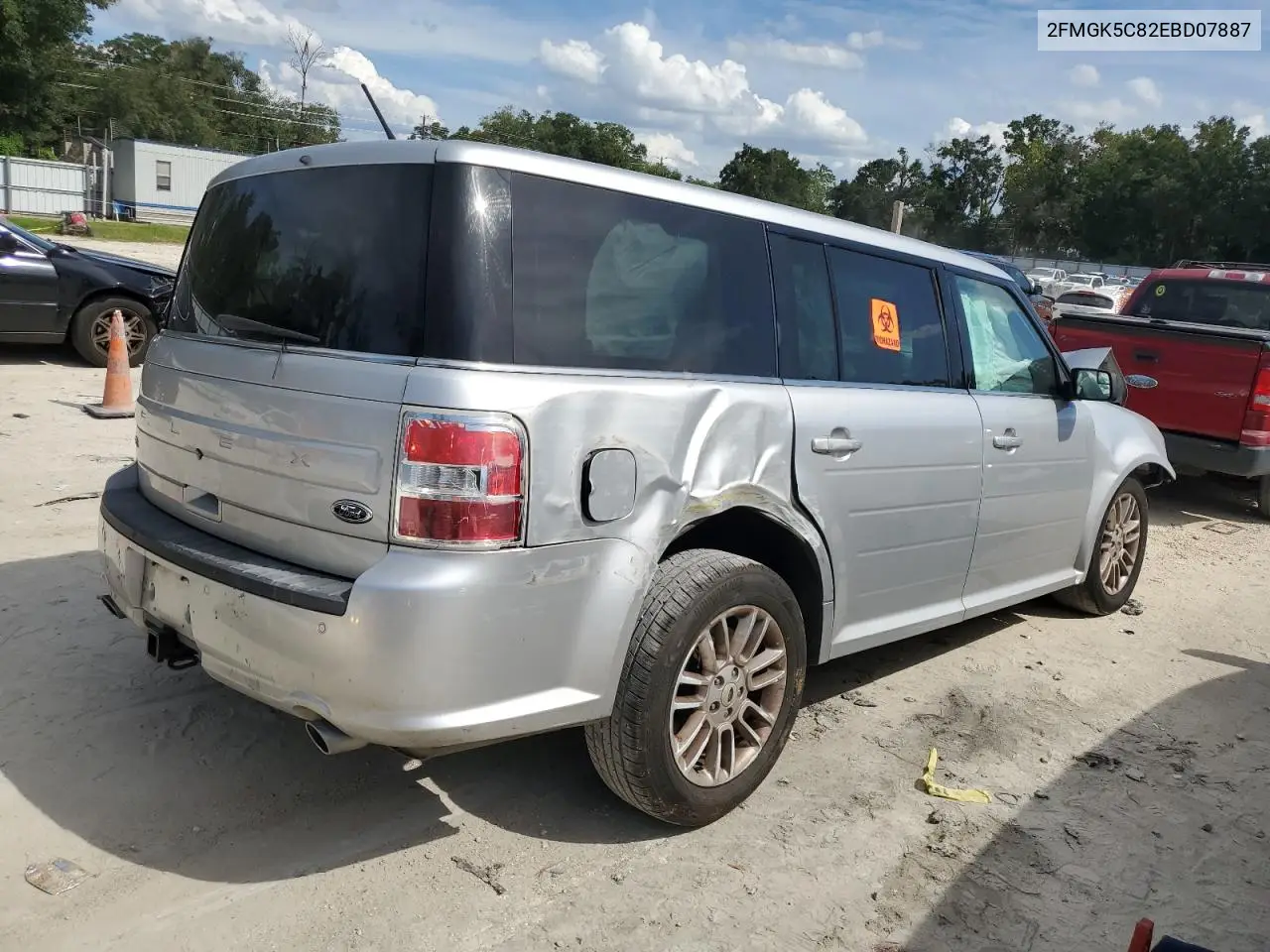 2014 Ford Flex Sel VIN: 2FMGK5C82EBD07887 Lot: 71429155