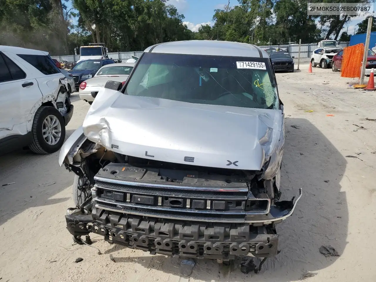 2014 Ford Flex Sel VIN: 2FMGK5C82EBD07887 Lot: 71429155