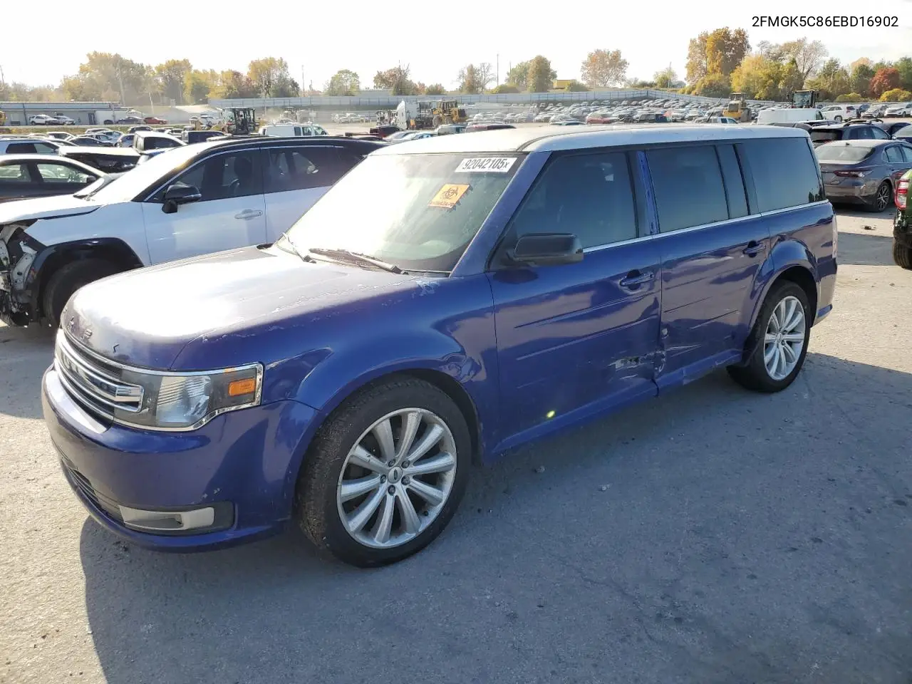 2FMGK5C86EBD16902 2014 Ford Flex Sel