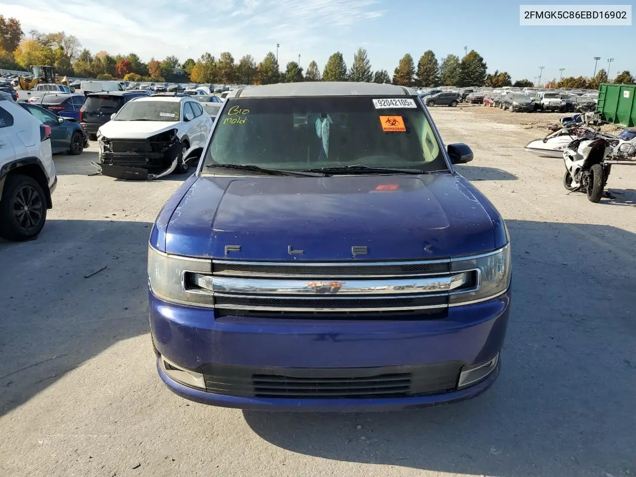 2FMGK5C86EBD16902 2014 Ford Flex Sel