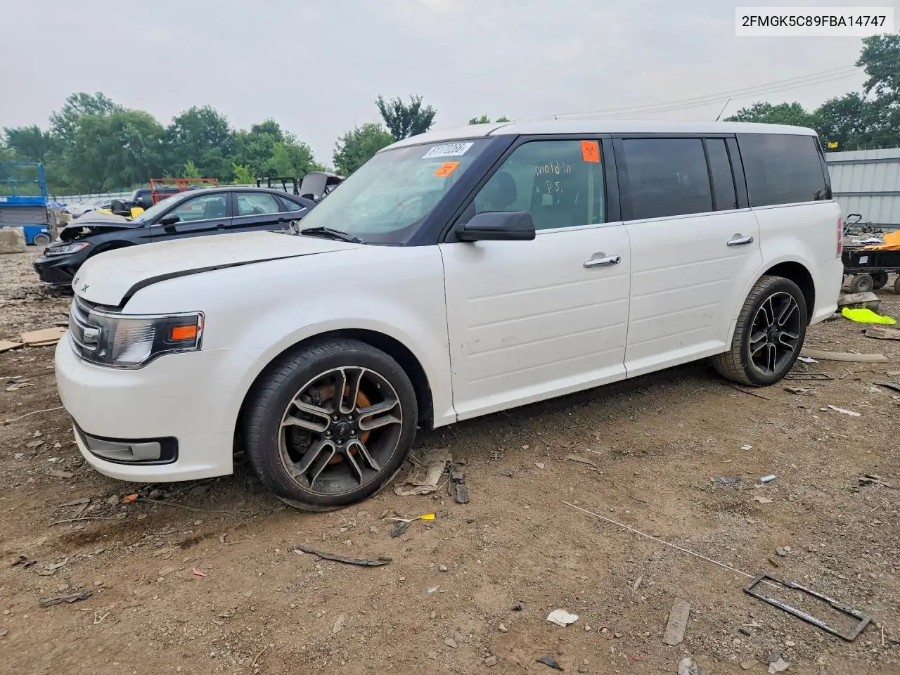 2015 Ford Flex Sel VIN: 2FMGK5C89FBA14747 Lot: 61172266