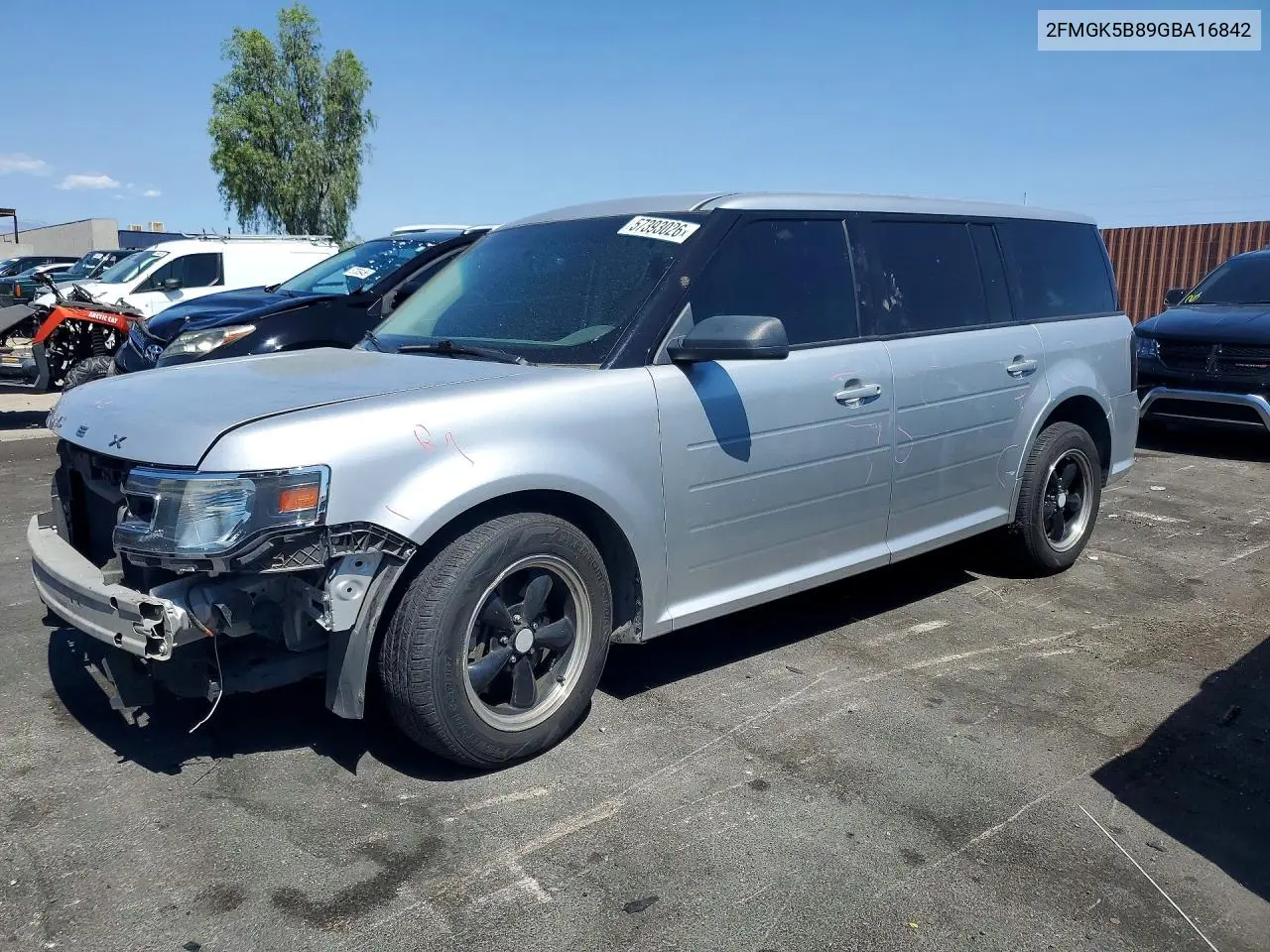 2016 Ford Flex Se VIN: 2FMGK5B89GBA16842 Lot: 57393026