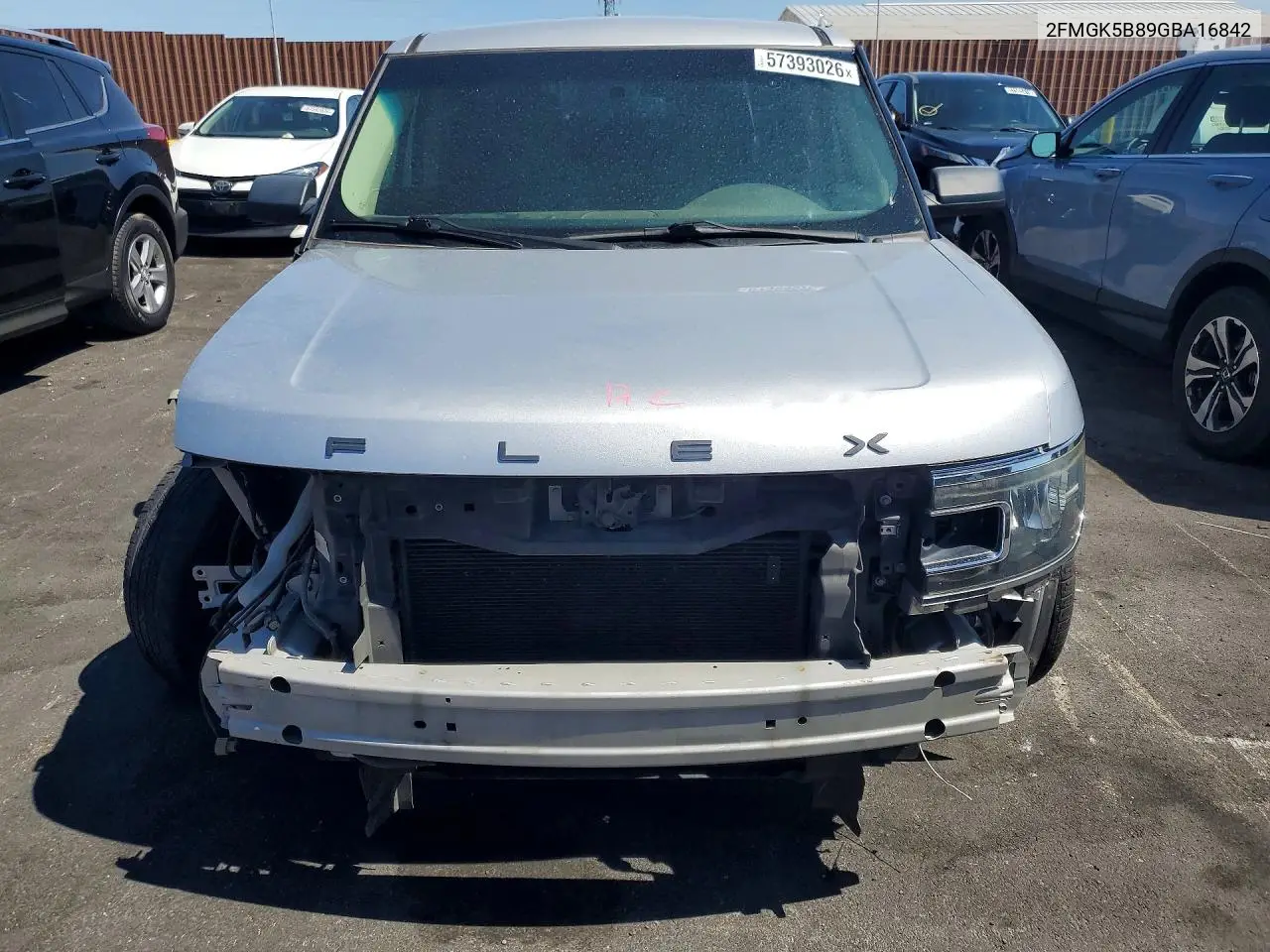 2016 Ford Flex Se VIN: 2FMGK5B89GBA16842 Lot: 57393026