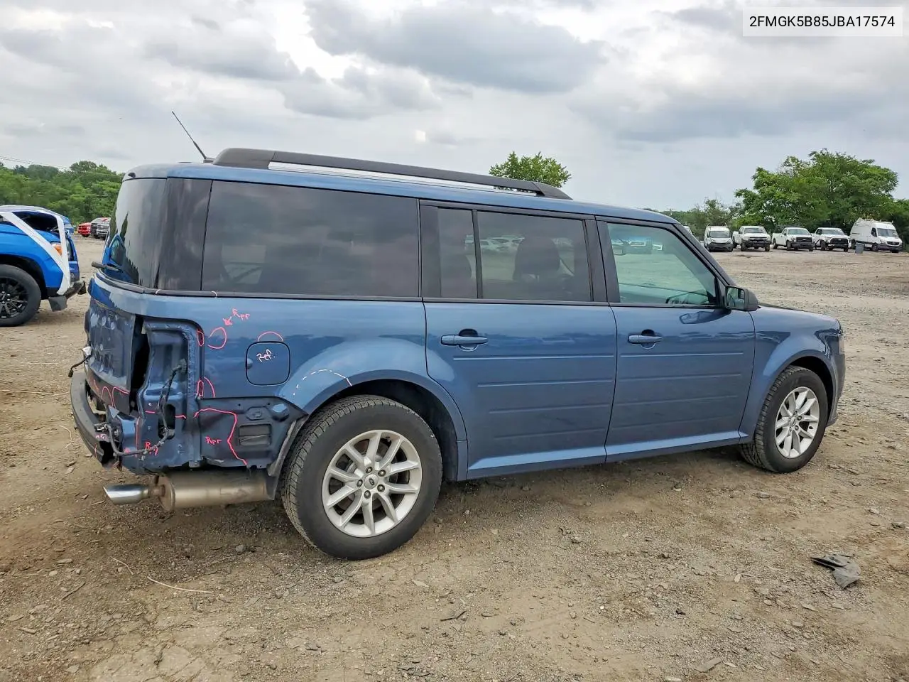 2018 Ford Flex Se VIN: 2FMGK5B85JBA17574 Lot: 58916516