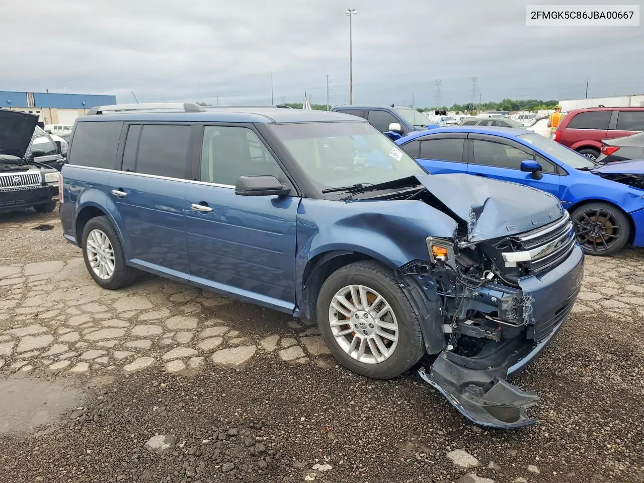 2018 Ford Flex Sel VIN: 2FMGK5C86JBA00667 Lot: 59684116
