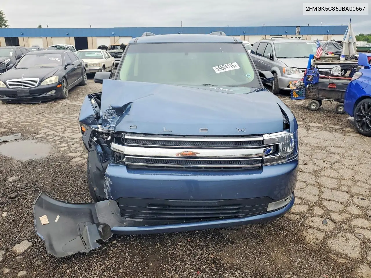 2018 Ford Flex Sel VIN: 2FMGK5C86JBA00667 Lot: 59684116