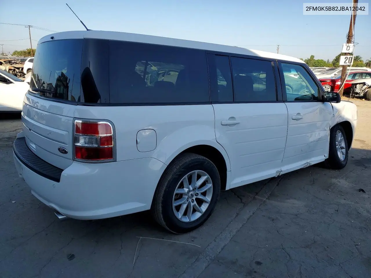 2018 Ford Flex Se VIN: 2FMGK5B82JBA12042 Lot: 61204136