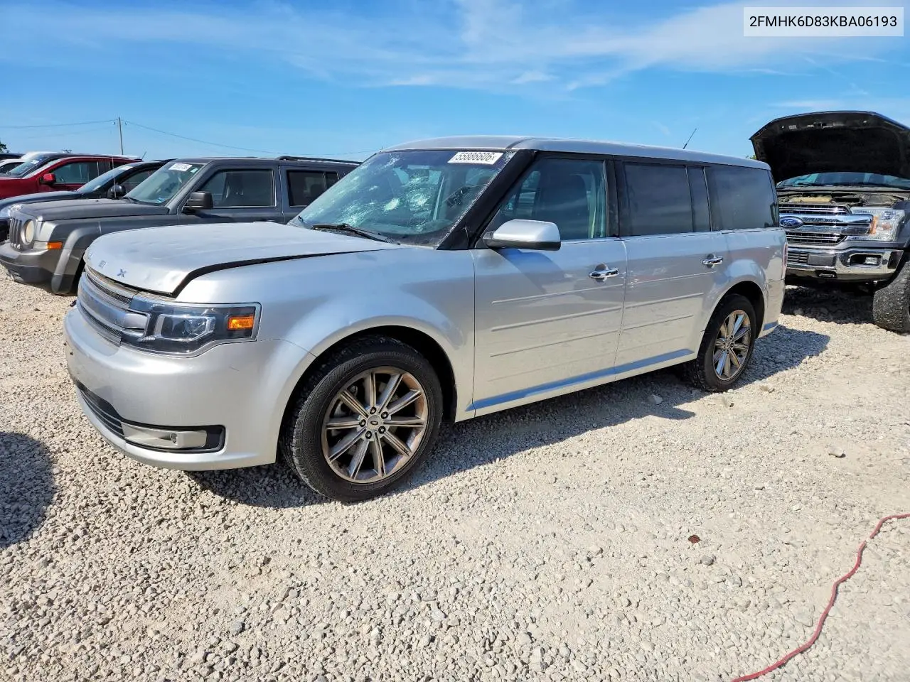 2019 Ford Flex Limited VIN: 2FMHK6D83KBA06193 Lot: 55886606