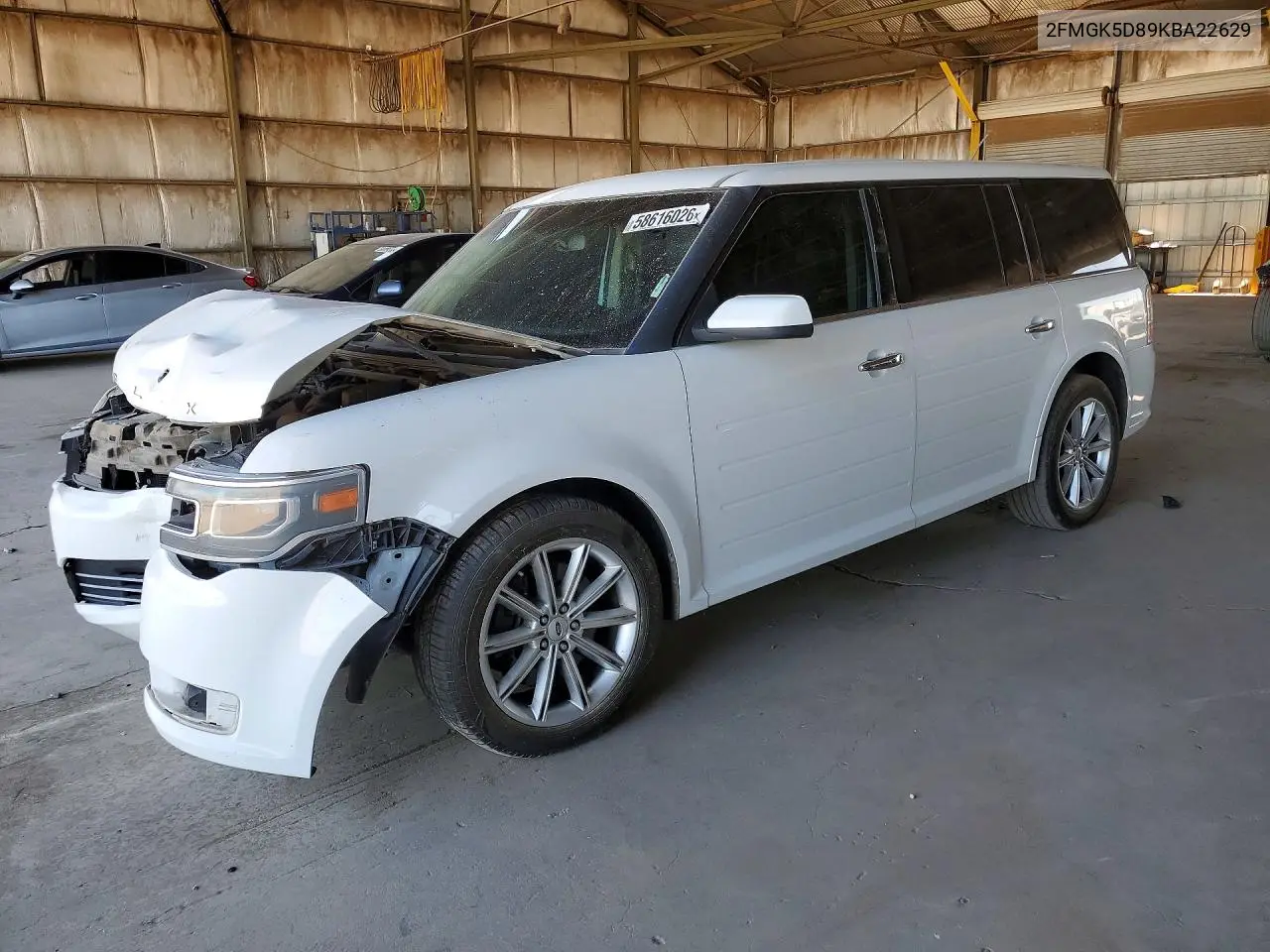 2019 Ford Flex Limited VIN: 2FMGK5D89KBA22629 Lot: 58616026