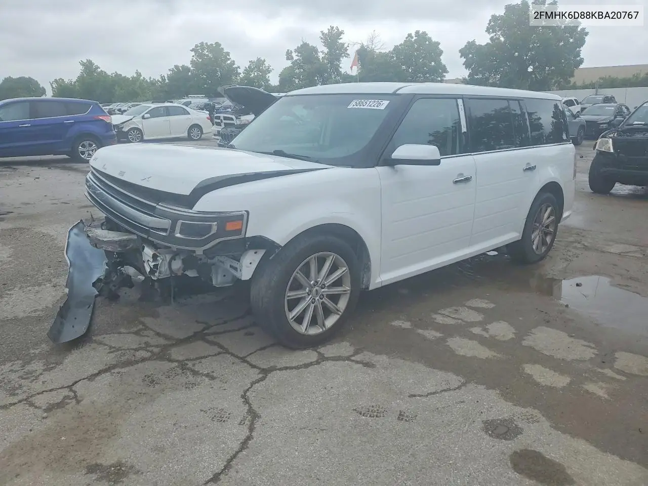 2019 Ford Flex Limited VIN: 2FMHK6D88KBA20767 Lot: 58651226