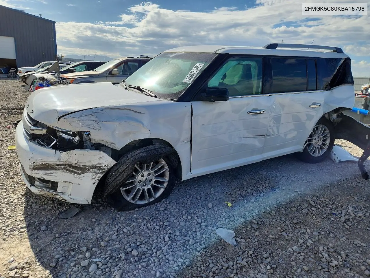 2019 Ford Flex Sel VIN: 2FMGK5C80KBA16798 Lot: 59876946