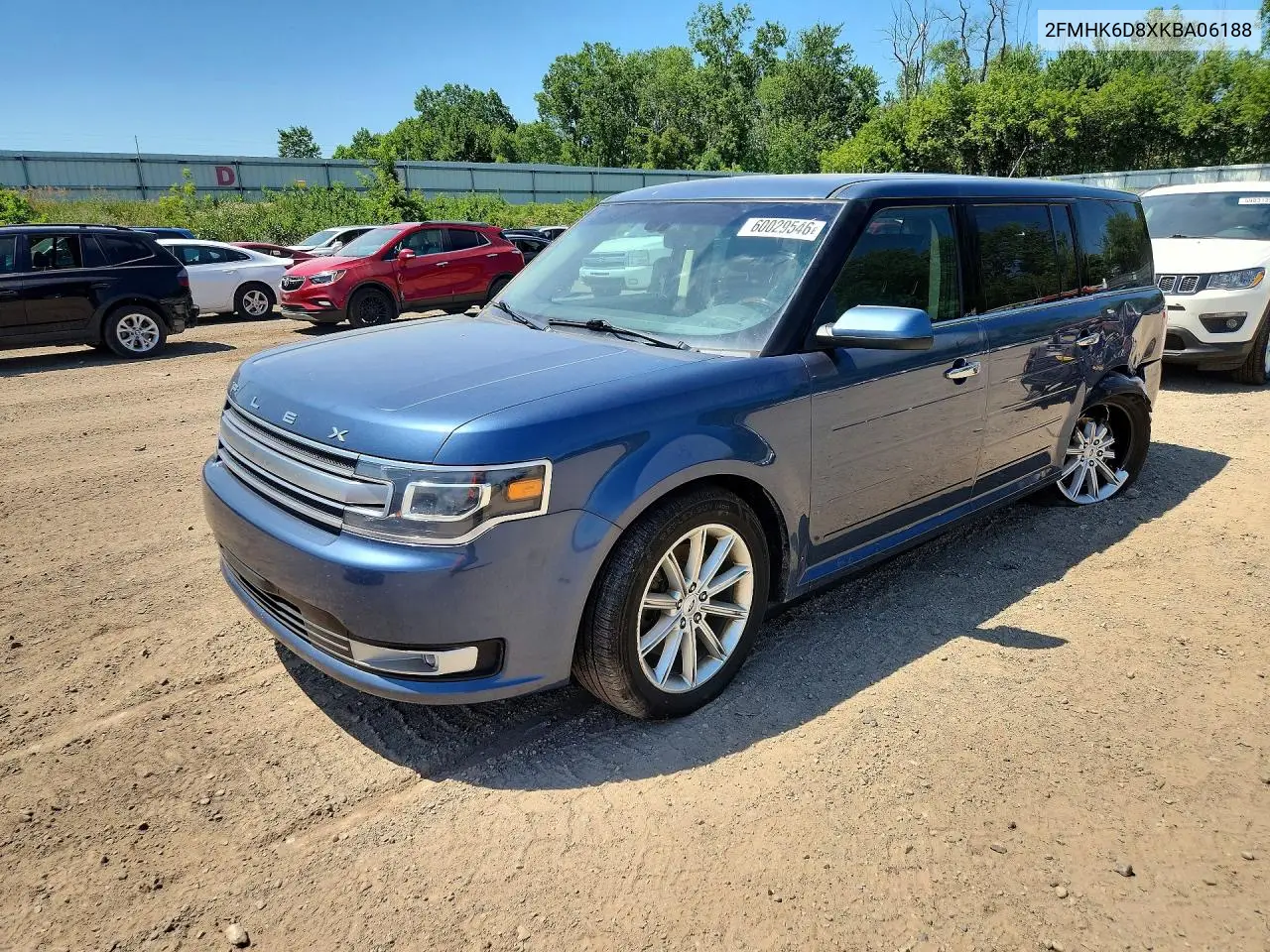 2019 Ford Flex Limited VIN: 2FMHK6D8XKBA06188 Lot: 60029546