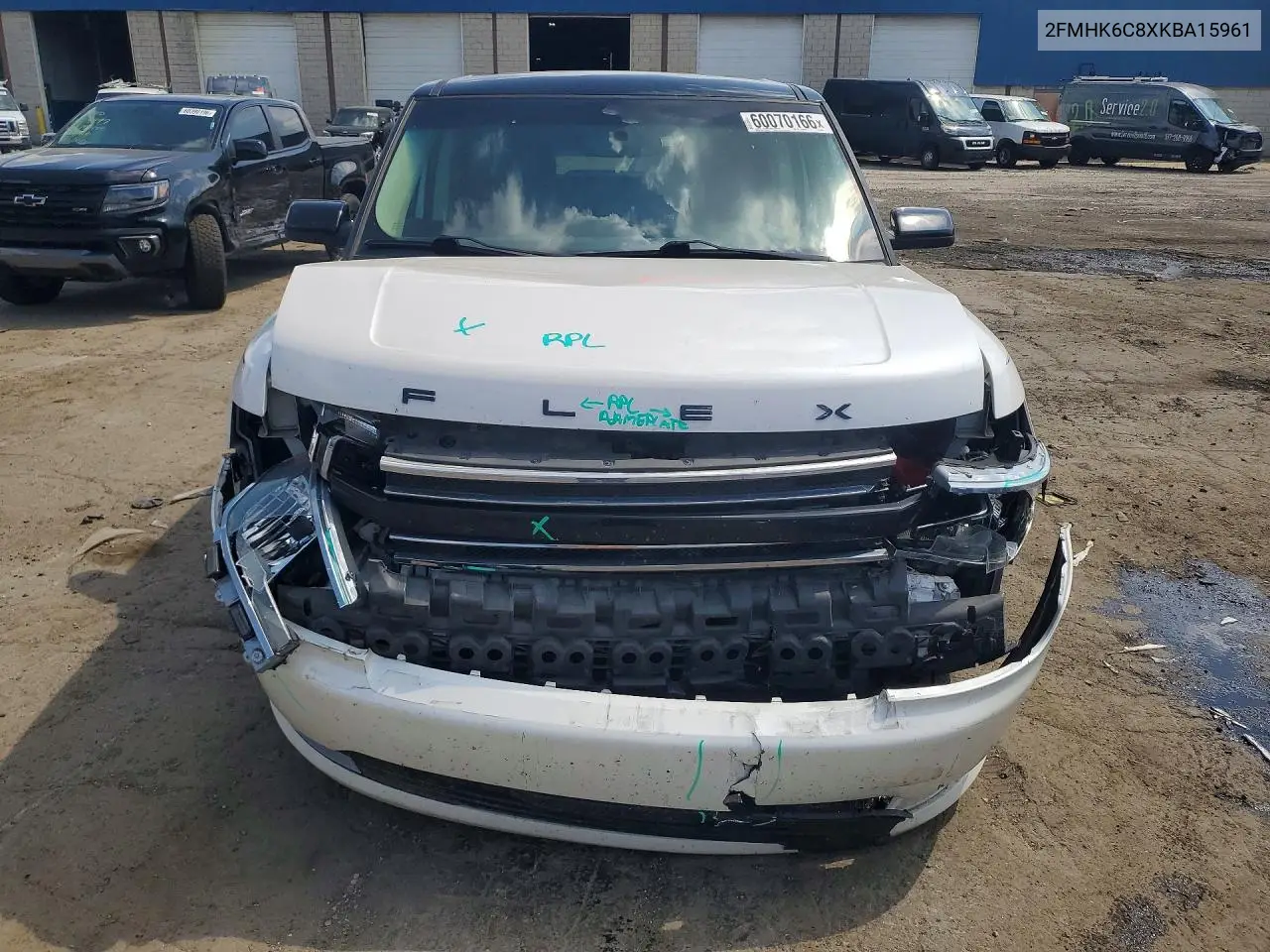 2019 Ford Flex Sel VIN: 2FMHK6C8XKBA15961 Lot: 60070166