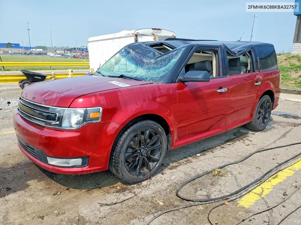 2019 Ford Flex Sel VIN: 2FMHK6C88KBA32757 Lot: 61128316