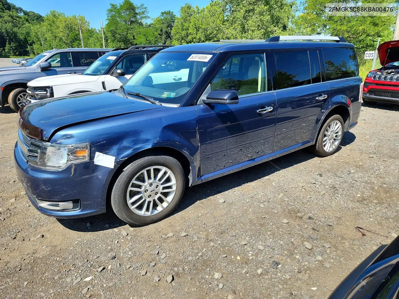 2019 Ford Flex Sel VIN: 2FMGK5C88KBA00476 Lot: 62014006