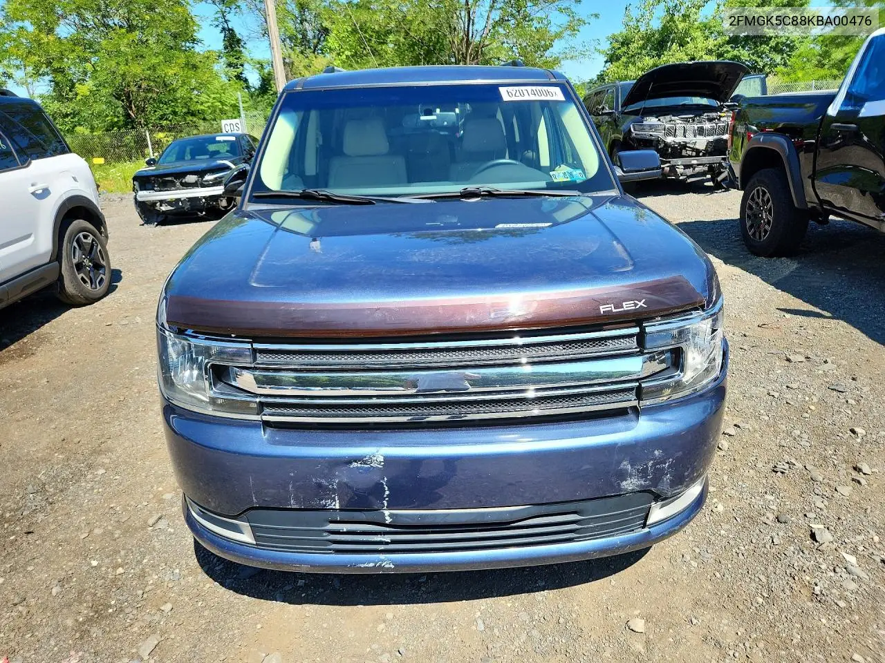2019 Ford Flex Sel VIN: 2FMGK5C88KBA00476 Lot: 62014006