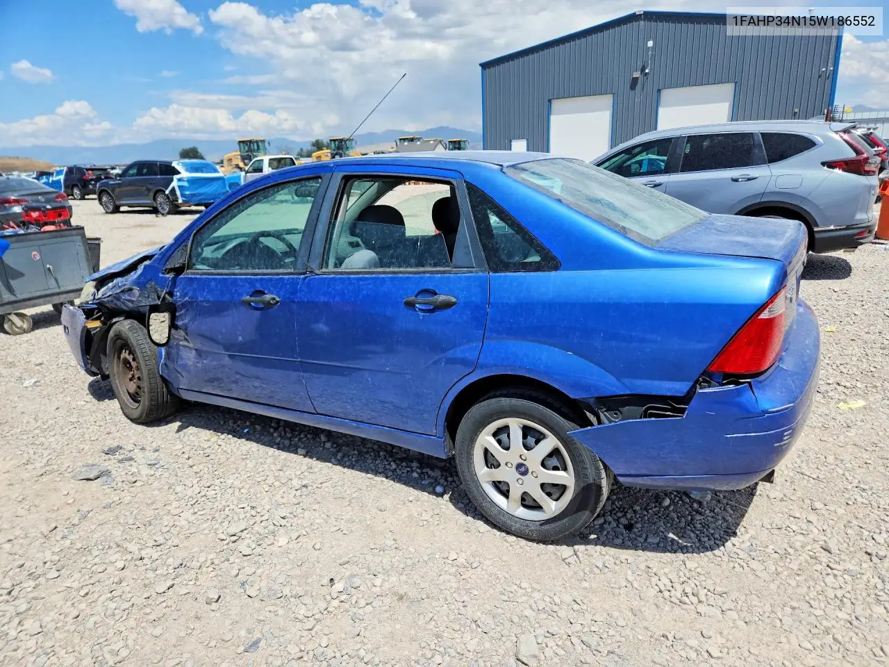 2005 Ford Focus Zx4 VIN: 1FAHP34N15W186552 Lot: 60047566