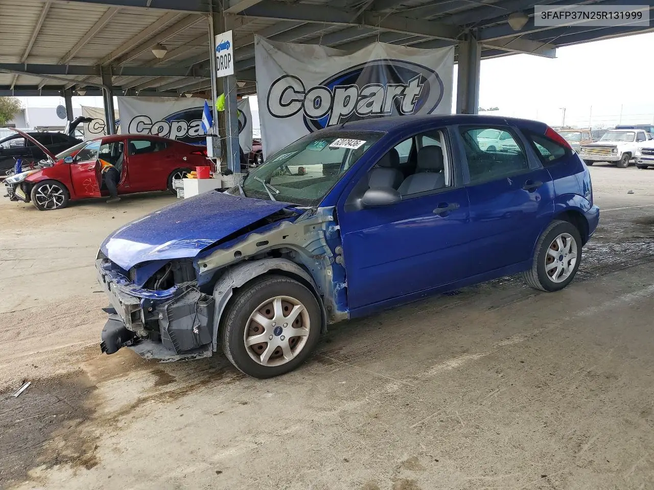 2005 Ford Focus Zx5 VIN: 3FAFP37N25R131999 Lot: 62078436