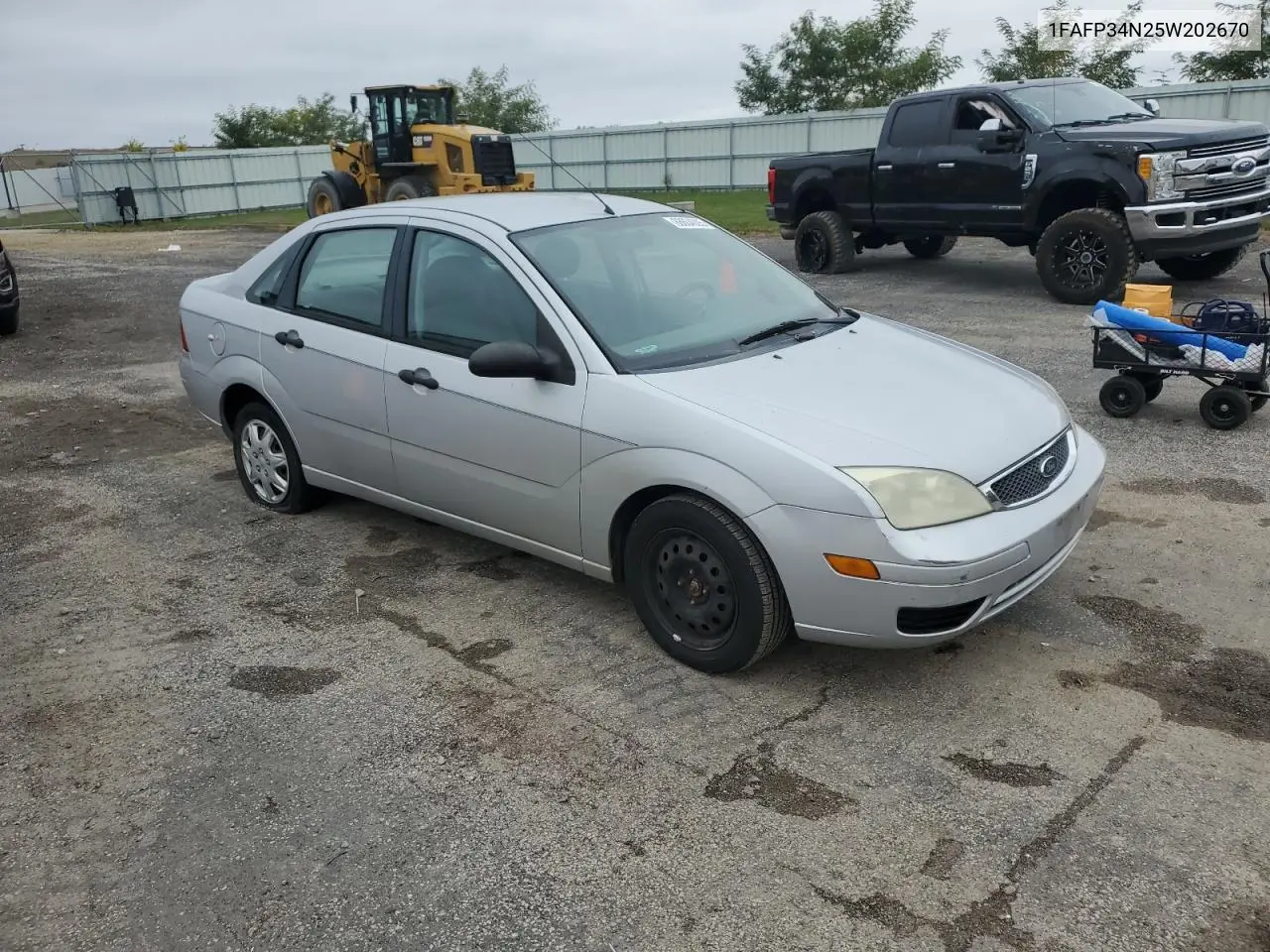 1FAFP34N25W202670 2005 Ford Focus Zx4