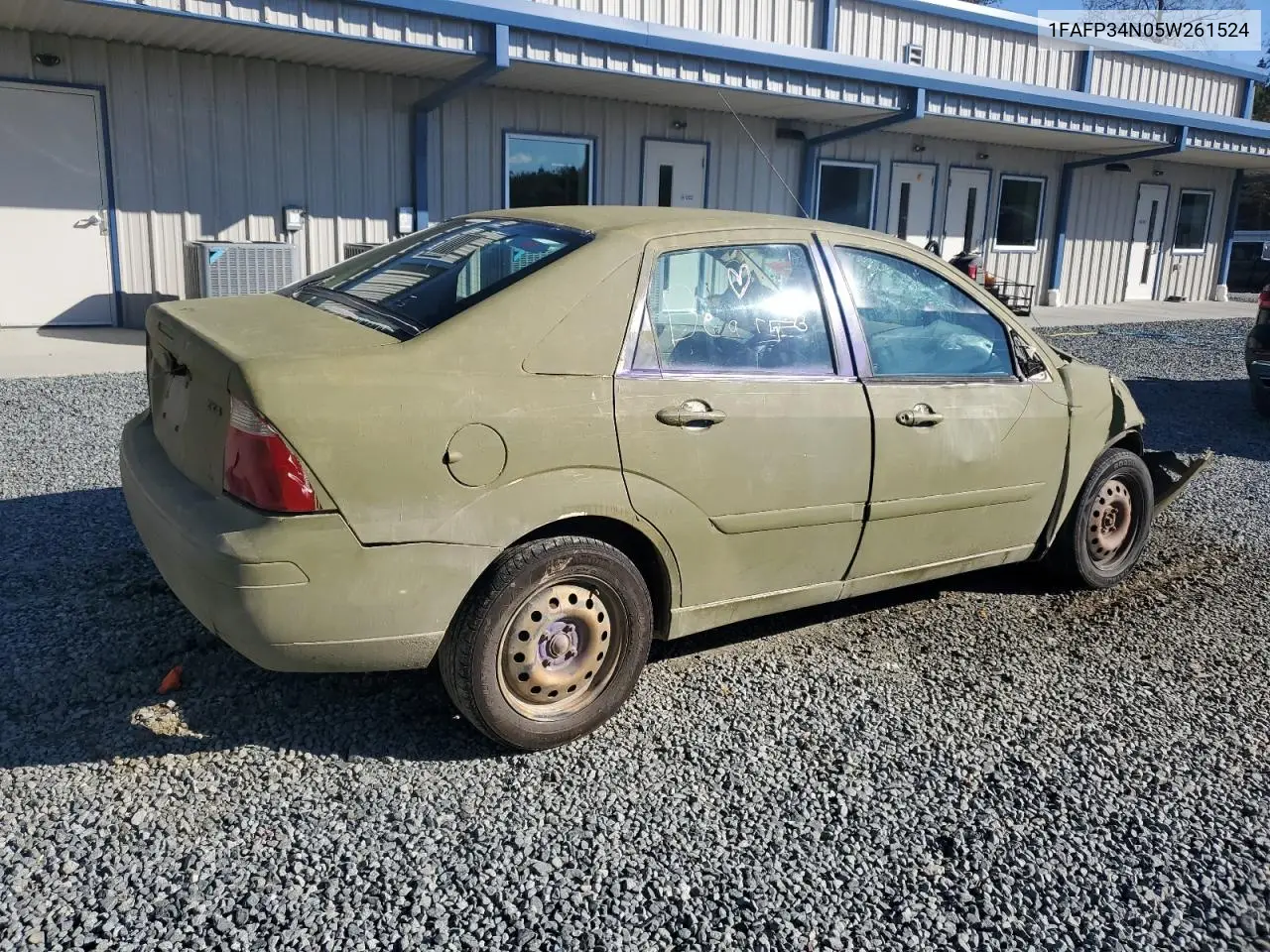 1FAFP34N05W261524 2005 Ford Focus Zx4