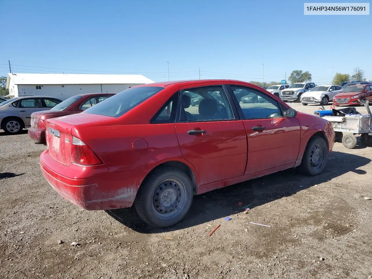 1FAHP34N56W176091 2006 Ford Focus Zx4