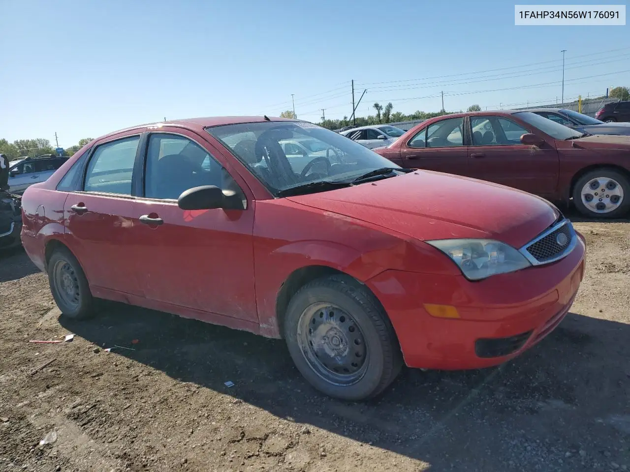 1FAHP34N56W176091 2006 Ford Focus Zx4