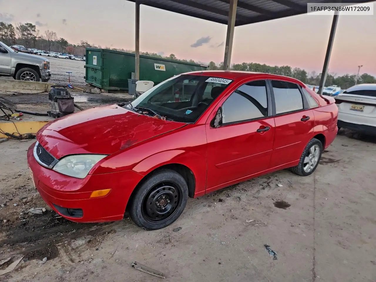 1FAFP34N86W172009 2006 Ford Focus Zx4