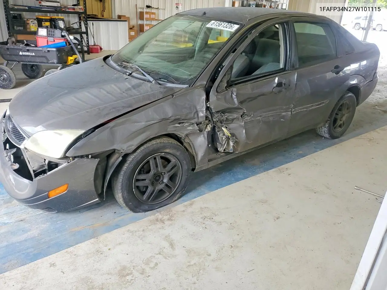 2007 Ford Focus VIN: 1FAFP34N27W101115 Lot: 61561326