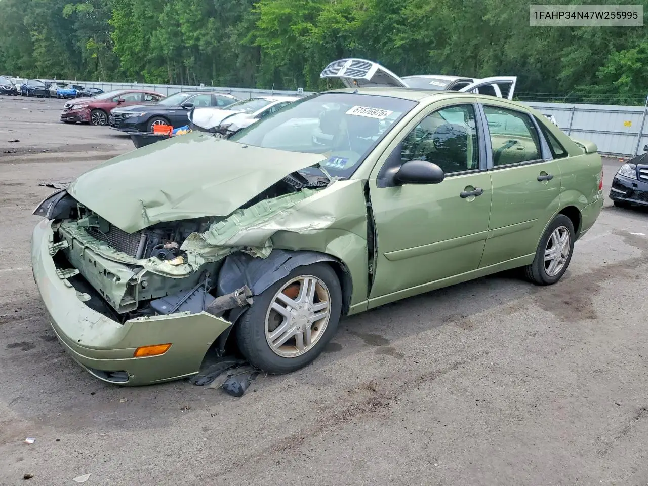 2007 Ford Focus Zx4 VIN: 1FAHP34N47W255995 Lot: 61576976
