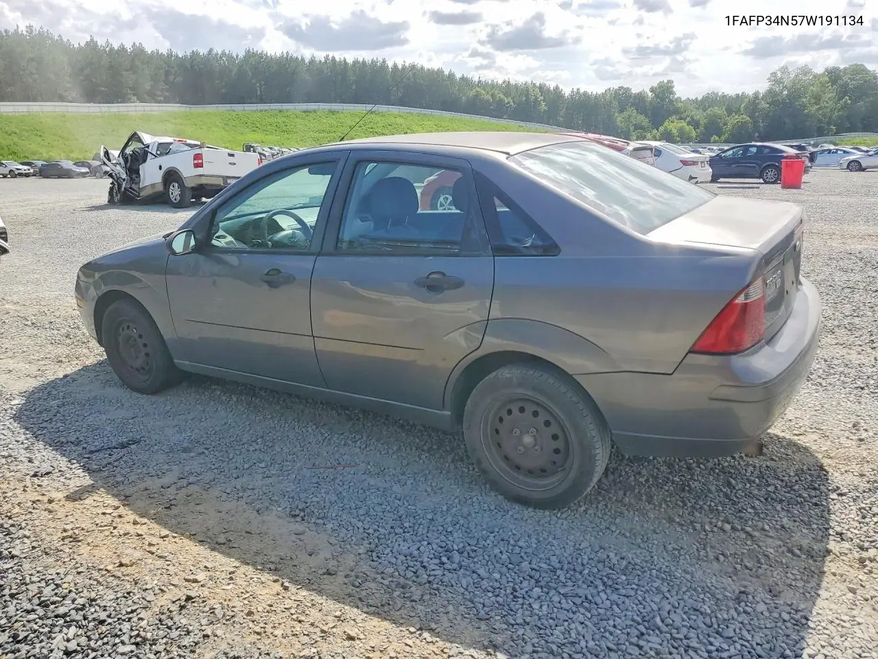 2007 Ford Focus Zx4 VIN: 1FAFP34N57W191134 Lot: 62121456