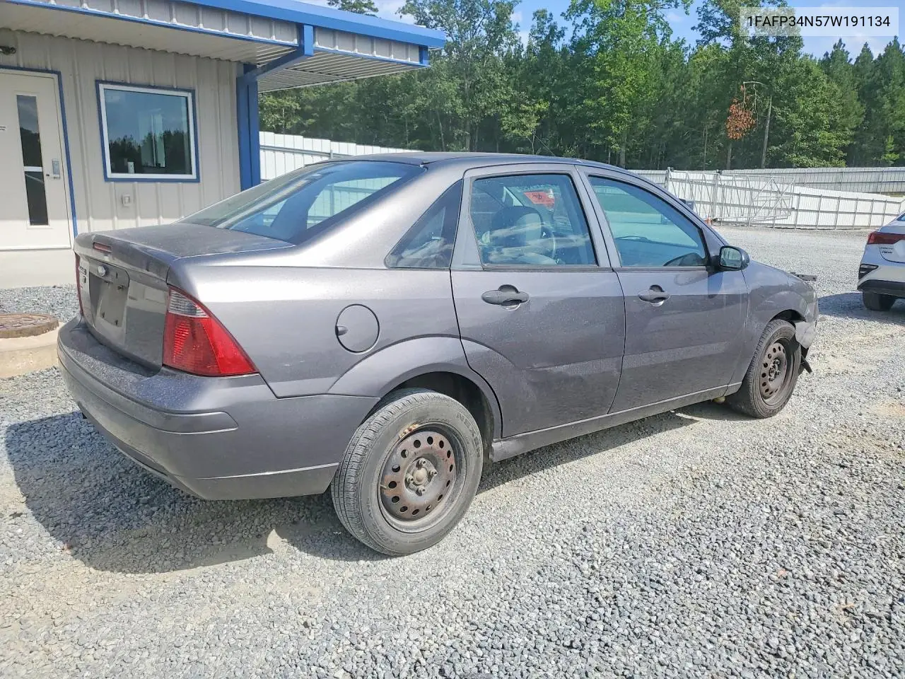 2007 Ford Focus Zx4 VIN: 1FAFP34N57W191134 Lot: 62121456