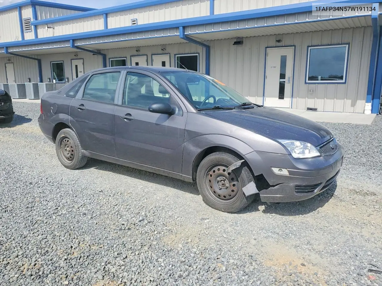 2007 Ford Focus Zx4 VIN: 1FAFP34N57W191134 Lot: 62121456