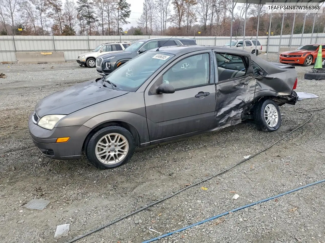 1FAFP34N87W366363 2007 Ford Focus Zx4