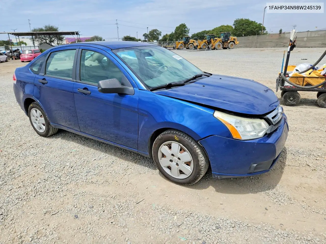 2008 Ford Focus S/Se VIN: 1FAHP34N98W245139 Lot: 61603826