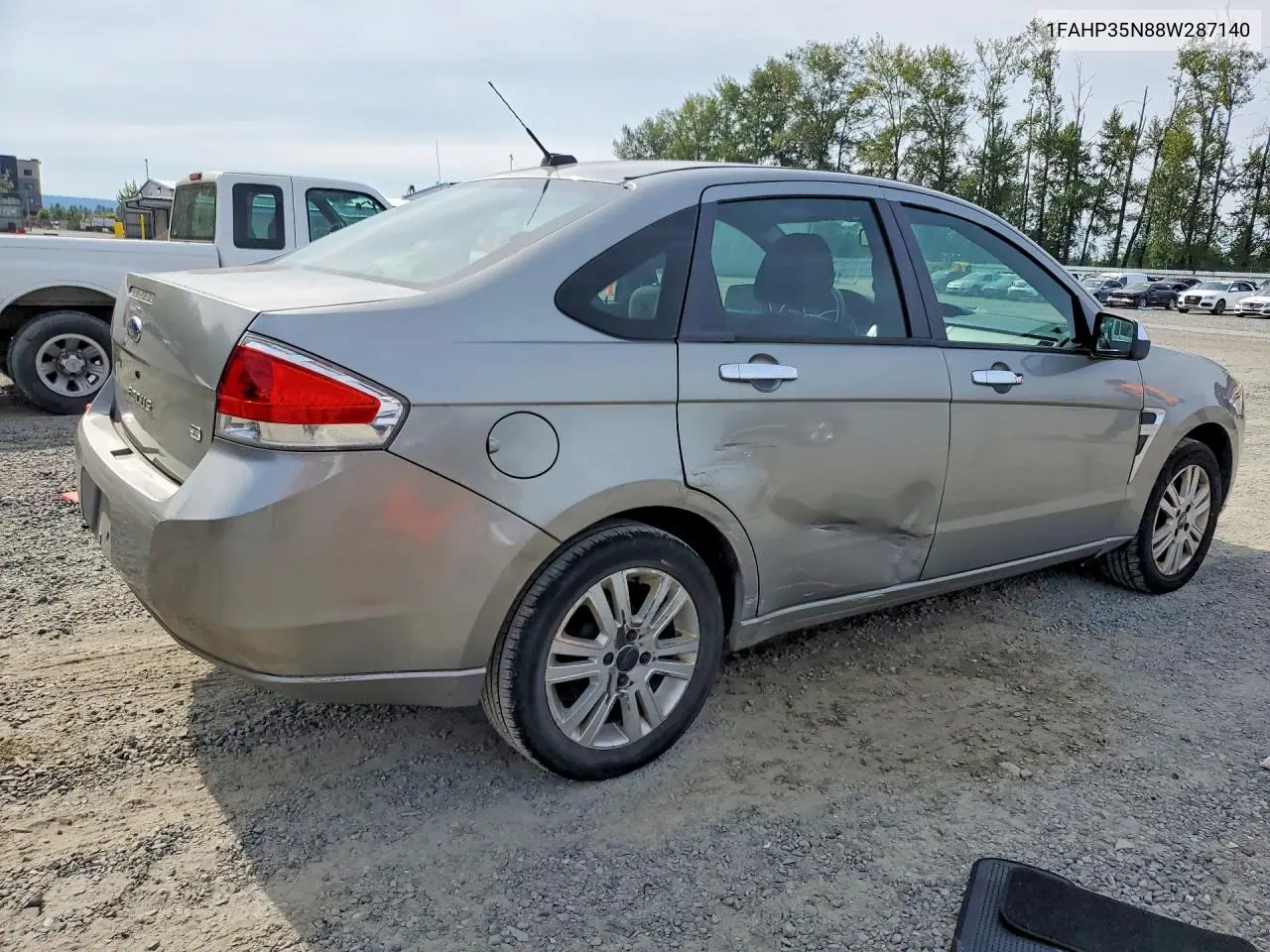 2008 Ford Focus Se VIN: 1FAHP35N88W287140 Lot: 61933766
