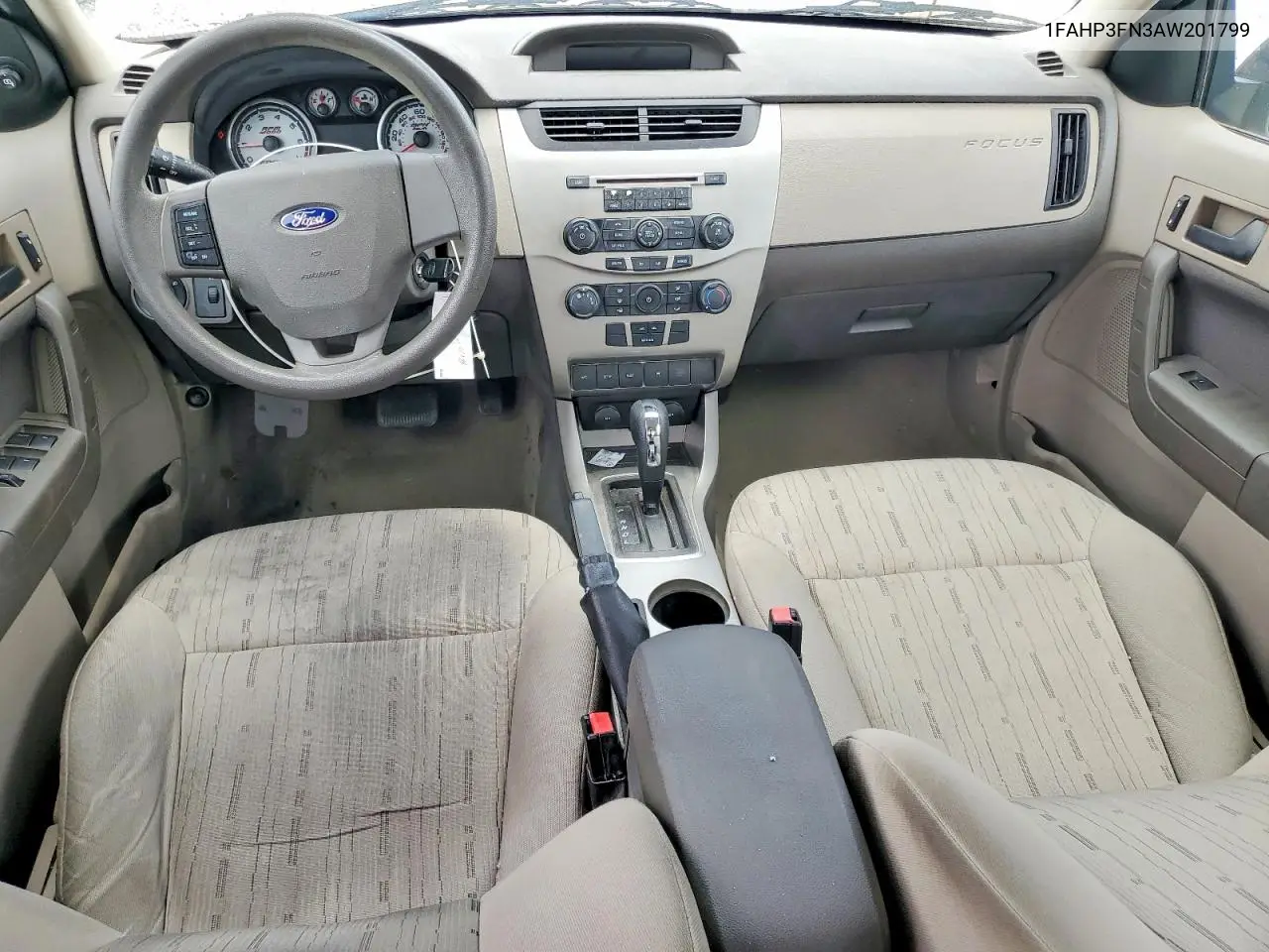 2010 Ford Focus Se VIN: 1FAHP3FN3AW201799 Lot: 56688926