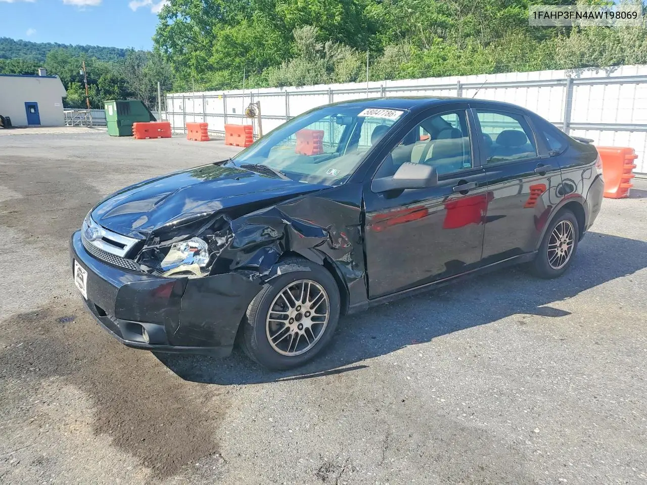 2010 Ford Focus Se VIN: 1FAHP3FN4AW198069 Lot: 58047786