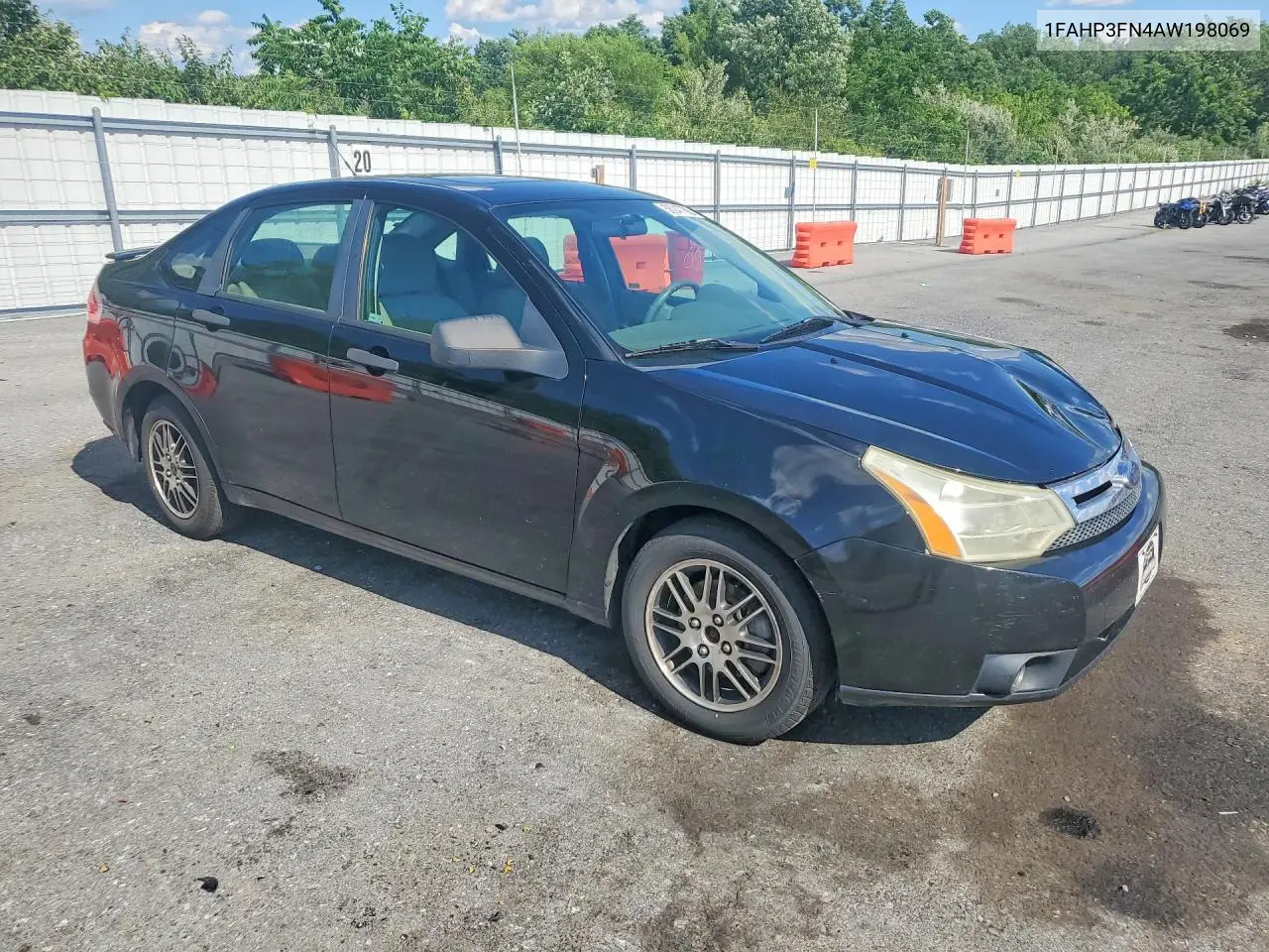 2010 Ford Focus Se VIN: 1FAHP3FN4AW198069 Lot: 58047786
