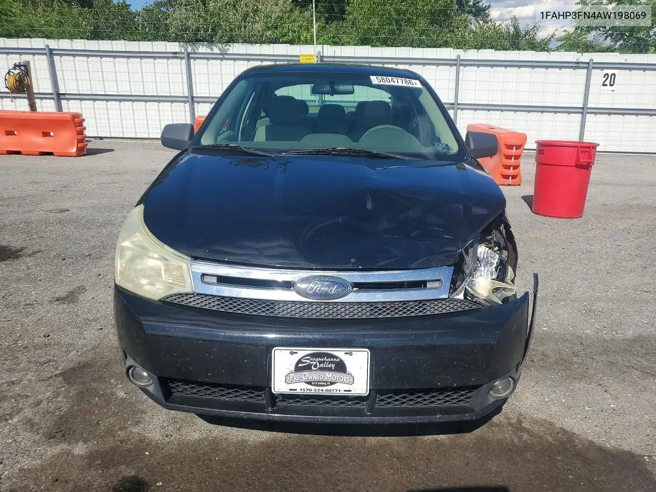 2010 Ford Focus Se VIN: 1FAHP3FN4AW198069 Lot: 58047786