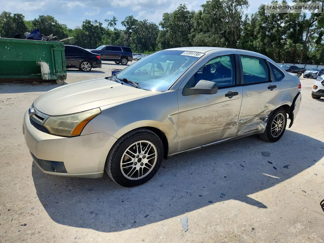 2010 Ford Focus Se VIN: 1FAHP3FN5AW166084 Lot: 61904196