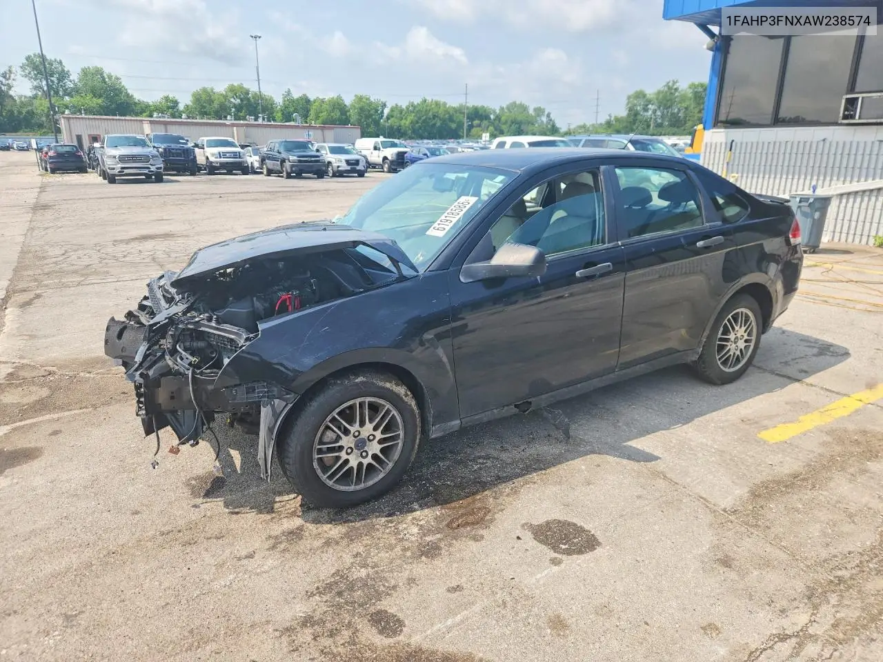 2010 Ford Focus Se VIN: 1FAHP3FNXAW238574 Lot: 61918586
