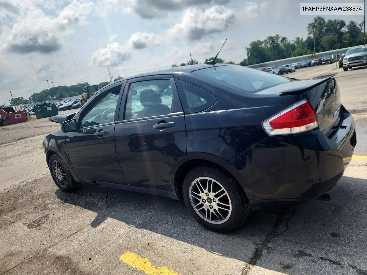 2010 Ford Focus Se VIN: 1FAHP3FNXAW238574 Lot: 61918586