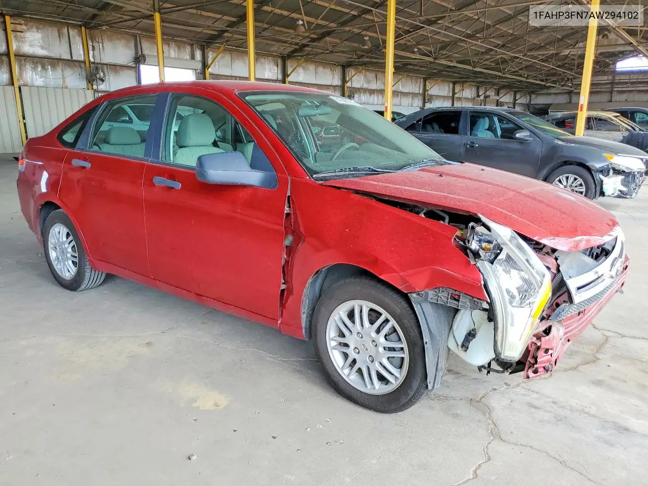 2010 Ford Focus Se VIN: 1FAHP3FN7AW294102 Lot: 61943786