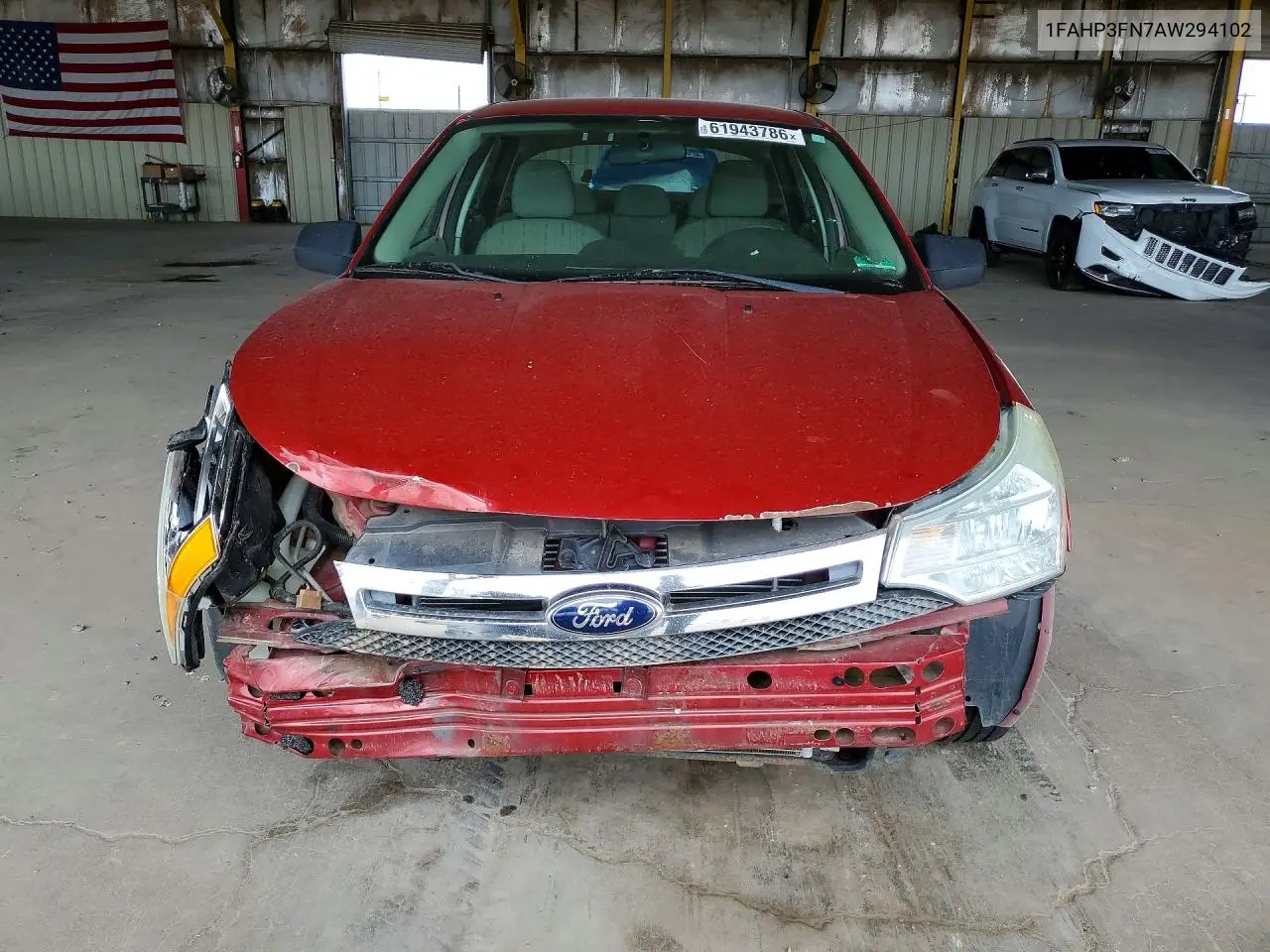 2010 Ford Focus Se VIN: 1FAHP3FN7AW294102 Lot: 61943786