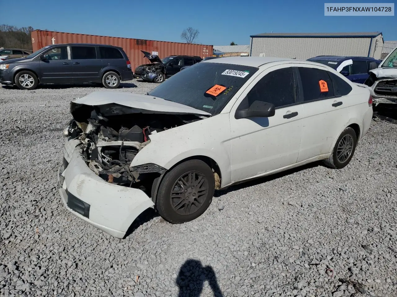 1FAHP3FNXAW104728 2010 Ford Focus Se
