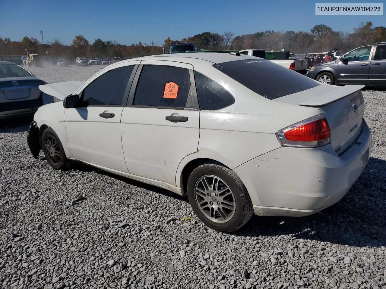 1FAHP3FNXAW104728 2010 Ford Focus Se