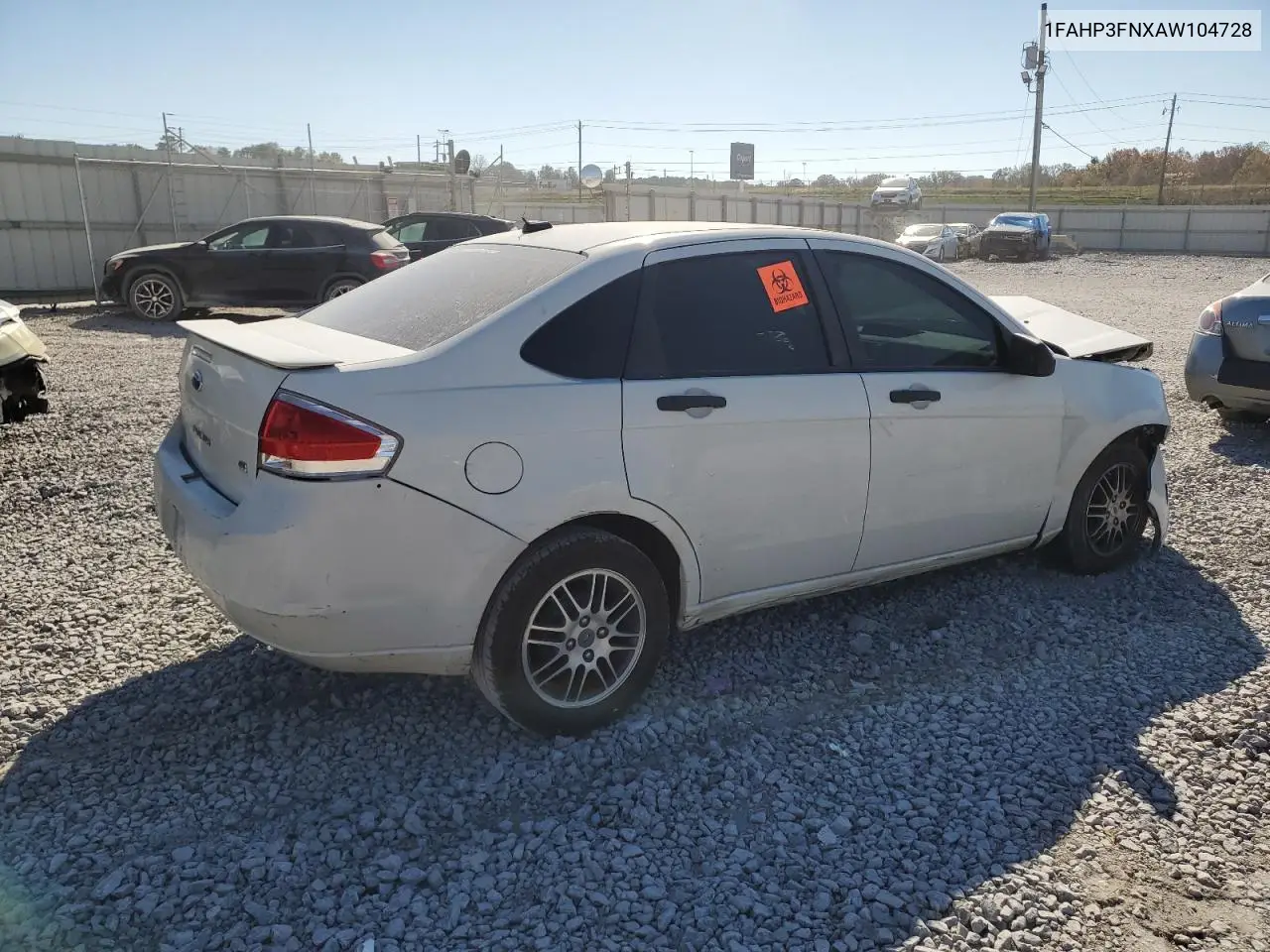 1FAHP3FNXAW104728 2010 Ford Focus Se