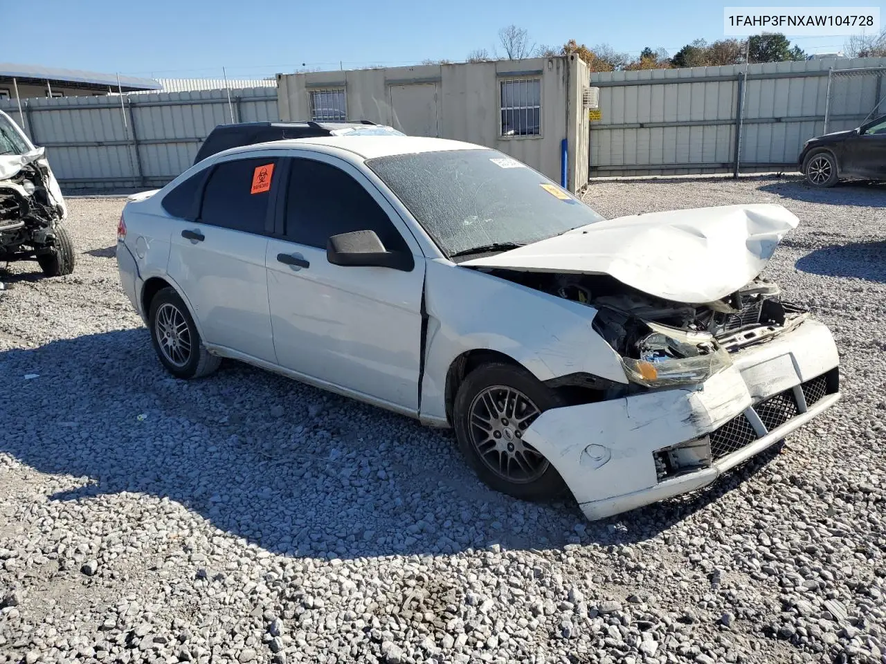 1FAHP3FNXAW104728 2010 Ford Focus Se